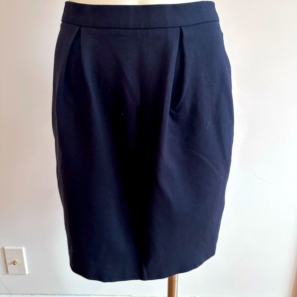 Banana Republic Navy Blue Career Wear Pencil Skirt Knee-Length Size 4